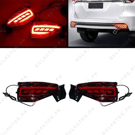 FORTUNER BACK BUMPER LIGHT RED