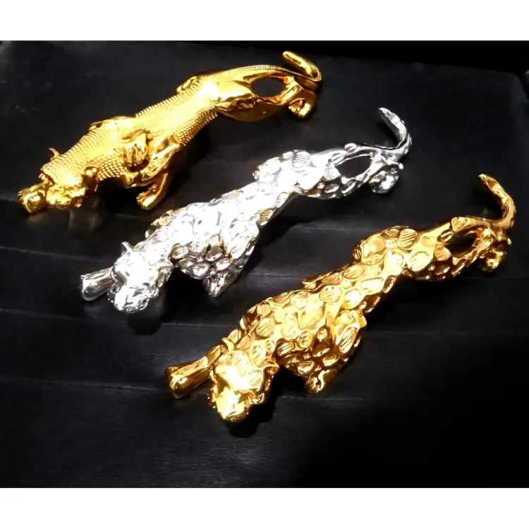 Golden Leopard Car Dashboard Decoration | Leopard Jaguar For Dashboard Decoration Purpose