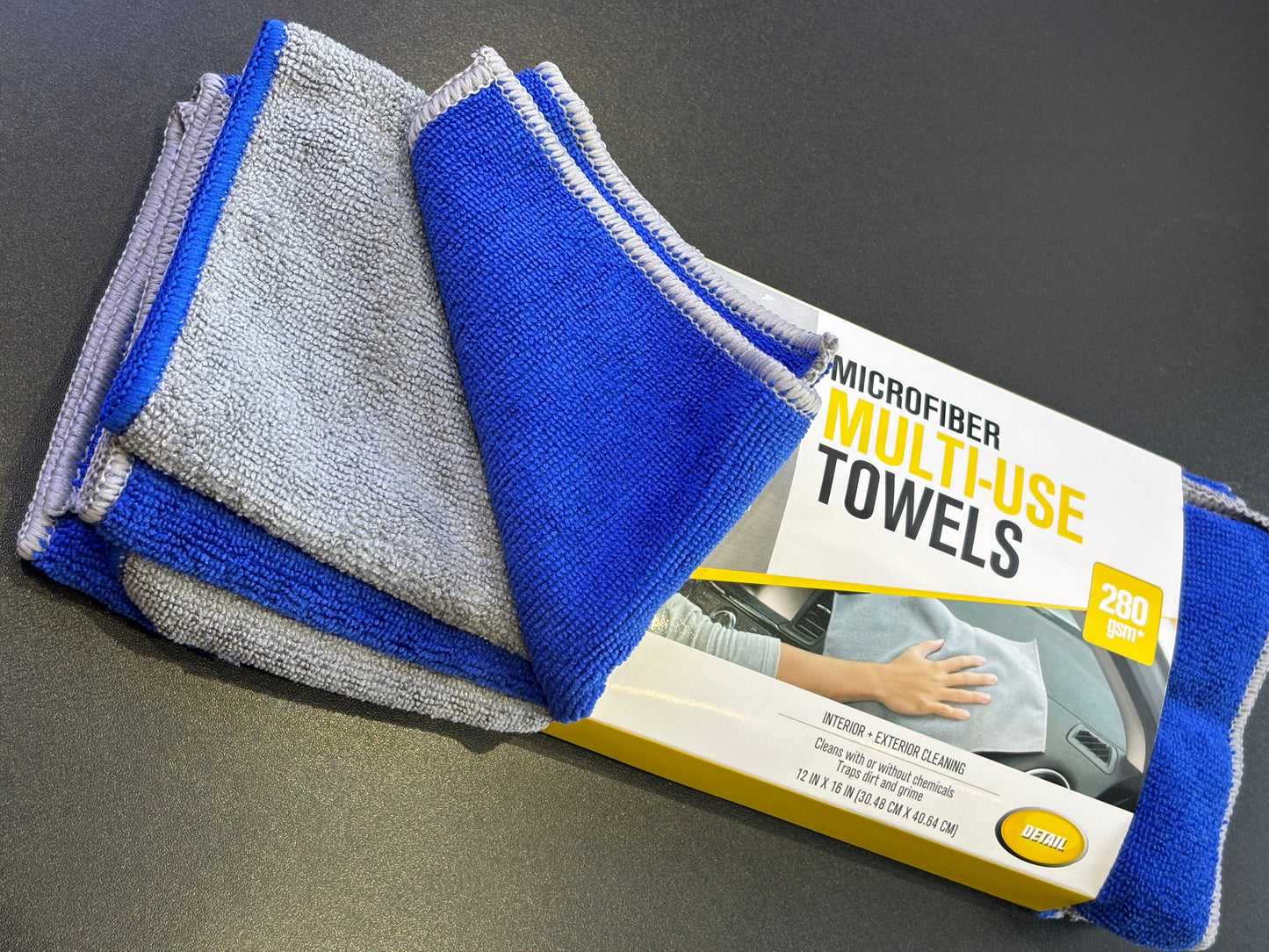 Microfiber Multi-Use Towel ( 5 Pack 280 gsm)