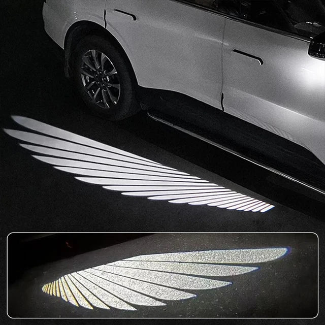 Car Side Mirror Welcome Angel Lights Dynamic Laser Projector LED