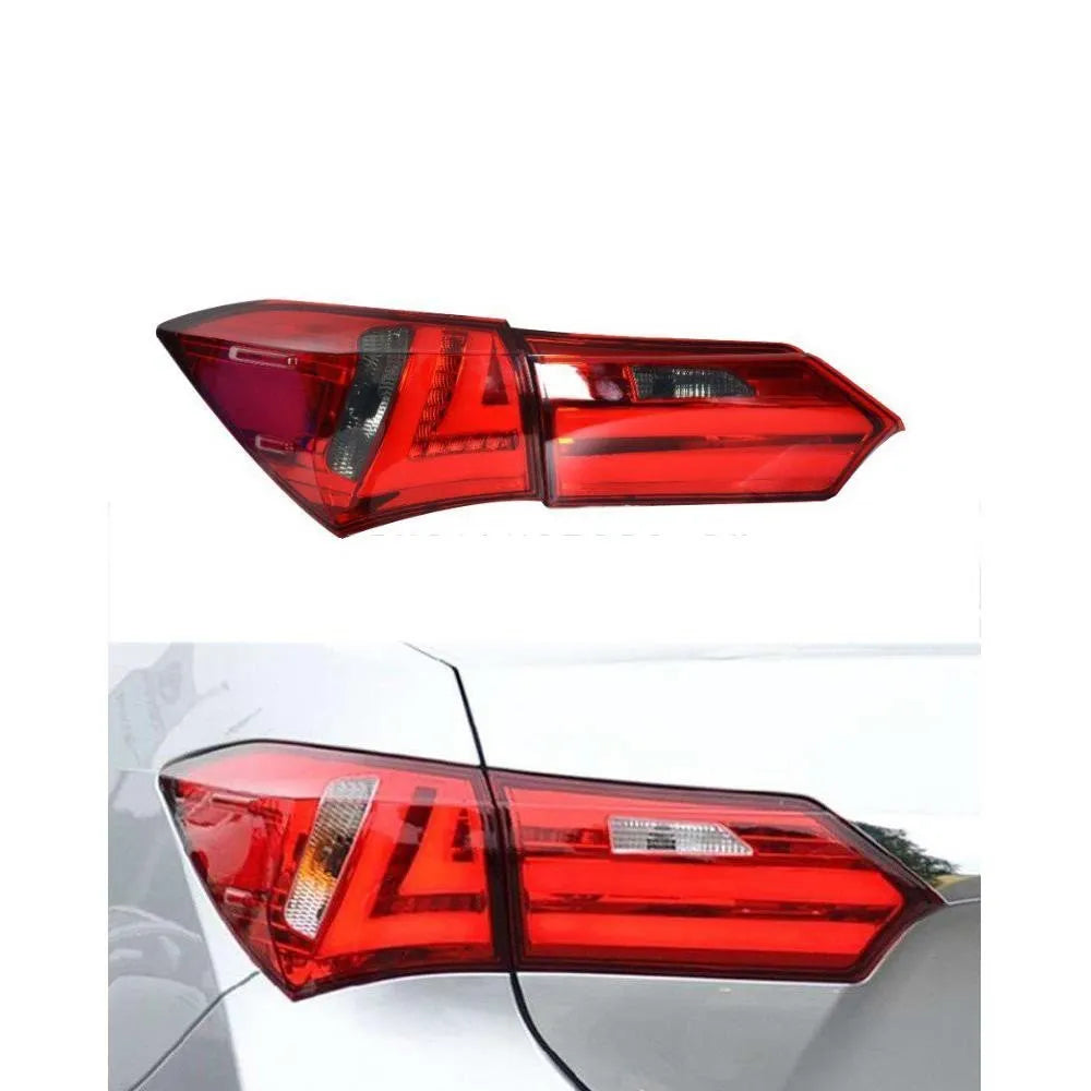 Toyota Corolla Backlights Lava Red And Black - Model 2014 - 2021