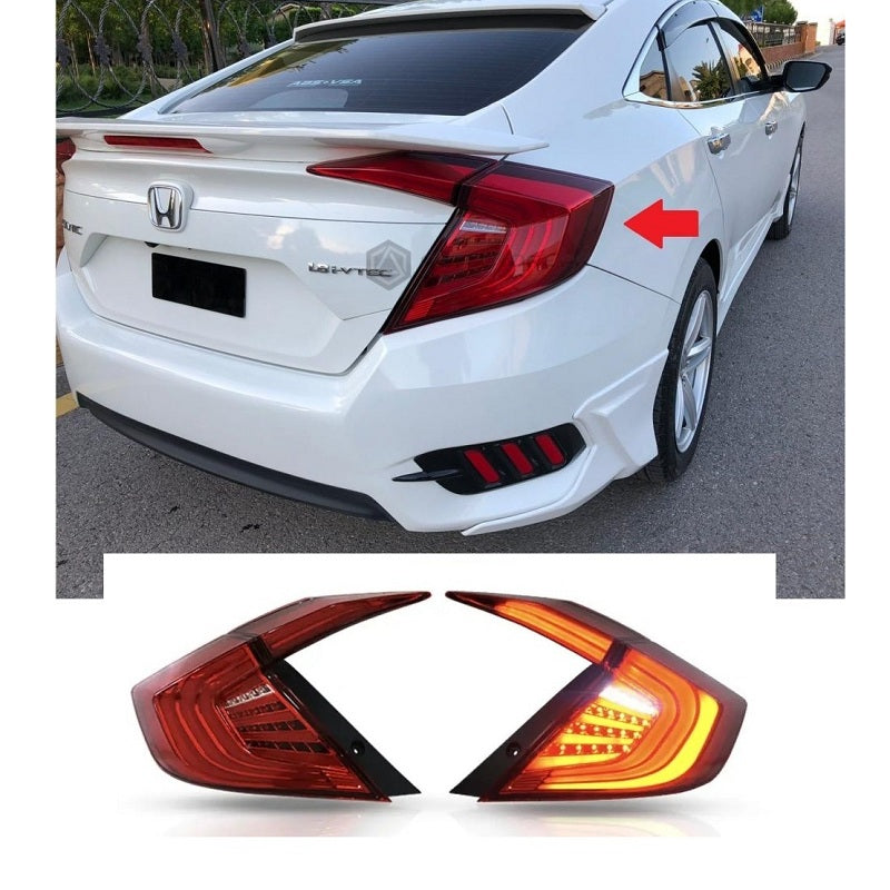 Honda Civic Sequential Lava Smoke Taillights
