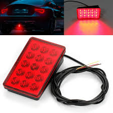 Smoke Third Brake Lamp F1 Style Mugen Rear Bumper Brake LED (Flash And Still)