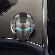 Ironman Metal Push Start / Stop Button Cover - Black