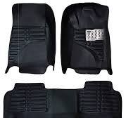 Audi A3 9D Floor Mats Black With Grey Grass 3 Pcs - Model 2012-2018