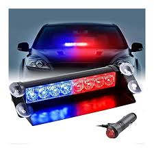 8 Bar LED Police Light For Dashboard