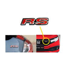 Honda Civic X Trunk RS Logo / OEM RS Logo For 2016 - 2021