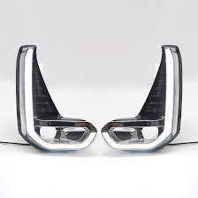 Toyota Hilux Revo LED DRL Fog Light Covers V2 For 2021 2022