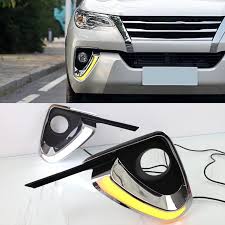 Toyota Fortuner Fog Lamps / Fog Lights DRL Covers - 2016-2020