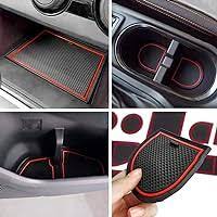 Toyota Corolla PVC Non Slip Interior Mats Red - Model 2014-2021