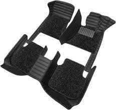 Toyota CHR 9D Floor Mats Black with Grey Grass Multi Color Thread 3 Pcs - Model 2017-2021