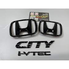 Honda Civic Trunk Matt Black H Emblem / Logo 2022+