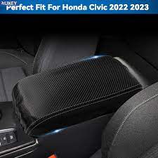 Honda Civic 2022 Carbon Fiber Center Armrest Cover Trim For 11th Generation