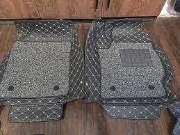 Hyundai Tucson 9D Floor Mats Black With Grey Grass 3 Pcs - Model 2020-2024