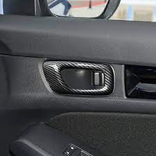 Honda Civic 2022 Carbon Fiber Interior Door Handle Covers For 11th Generation