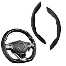 Universal Carbon Fiber Anti Slip Steering Wheel Easy Grips Trims New Style