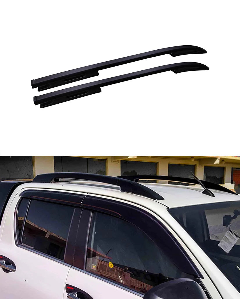 Toyota Hilux Revo Black Roof Rail Bar For 2016 - 2022