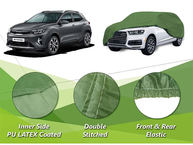 Buy Kia Stonic 2021-2023 PU Latex Coated Top Cover | Anti-Scratch | Water Proof