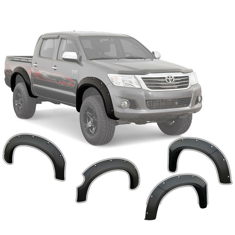 Toyota Hilux Vigo Nuts Style Fender Flares For 2005 - 2012