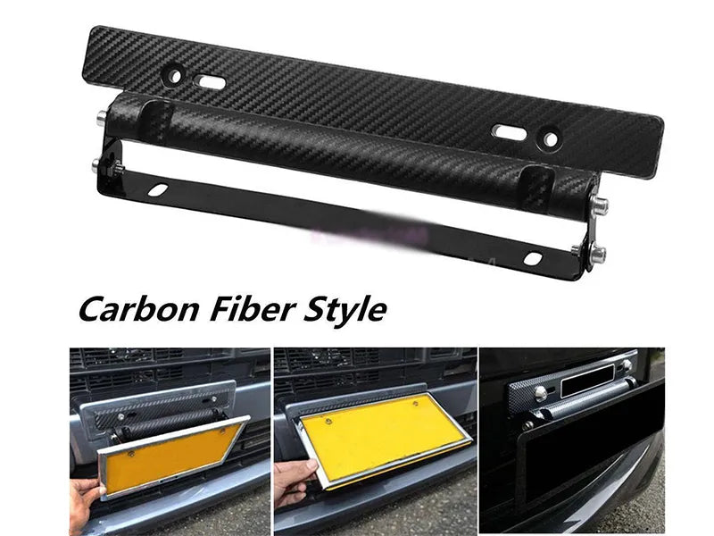 Number Plate License Plate Carbon fiber Double Adjust Tilter