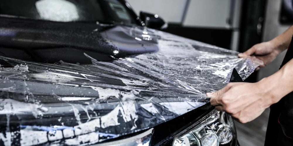 PPF coating is a process of applying a thin layer of transparent film to the exterior of a vehicle. 
