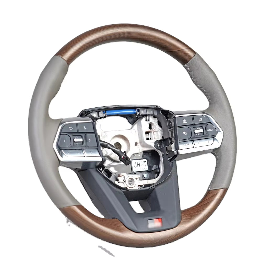Steering Wheel Fj300 Black + Coffe wood Complete China