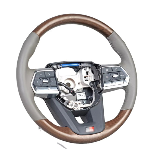 Steering Wheel Fj300 Black + Coffe wood Complete China