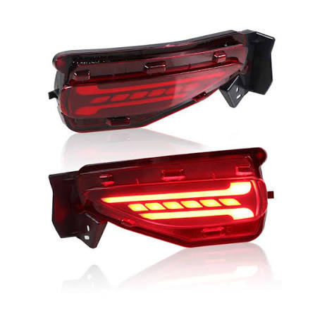 FORTUNER BACK BUMPER LIGHT RED
