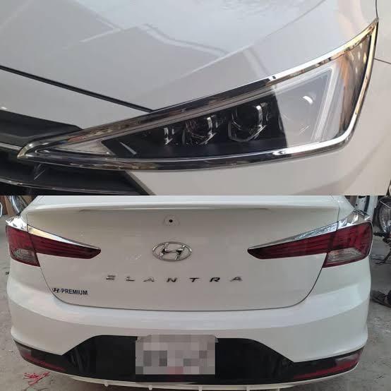 FRONT + BACK LIGHT CHROME