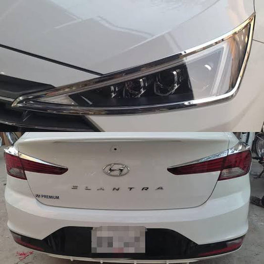 FRONT + BACK LIGHT CHROME