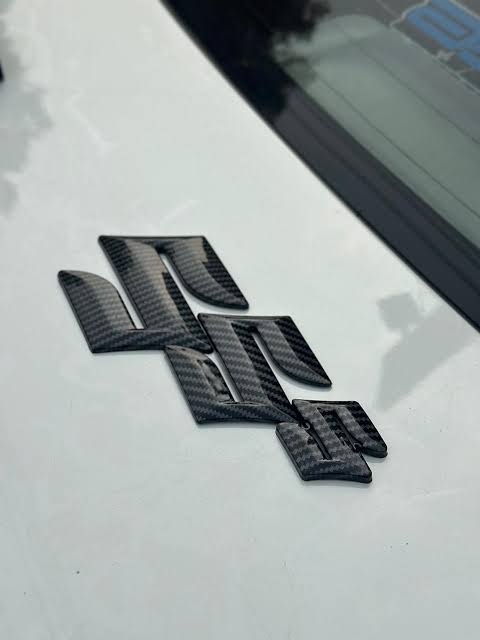 CARBON LOGO TOYOTA HONDA SUZUKI FRONT BACK