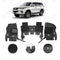 Toyota Fortuner 9D Floor Mats Brown With Black Grass 3PC - Model 2016-2021
