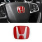 Steering Logo Honda Red