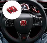 Steering Logo Honda Red
