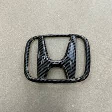 Front Back Logo Civic 2016 Carbon