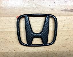 Front Back Logo Civic 2016 Carbon