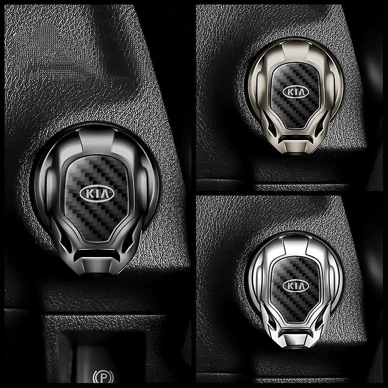 KIA Black Ironman Style Push Start / Stop Button Cover