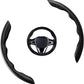 Universal Carbon Fiber Anti Slip Steering Wheel Easy Grips Trims New Style