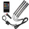 Car Atmosphere Ambient Multi Color Light With Remote For Interior - 7 Color
