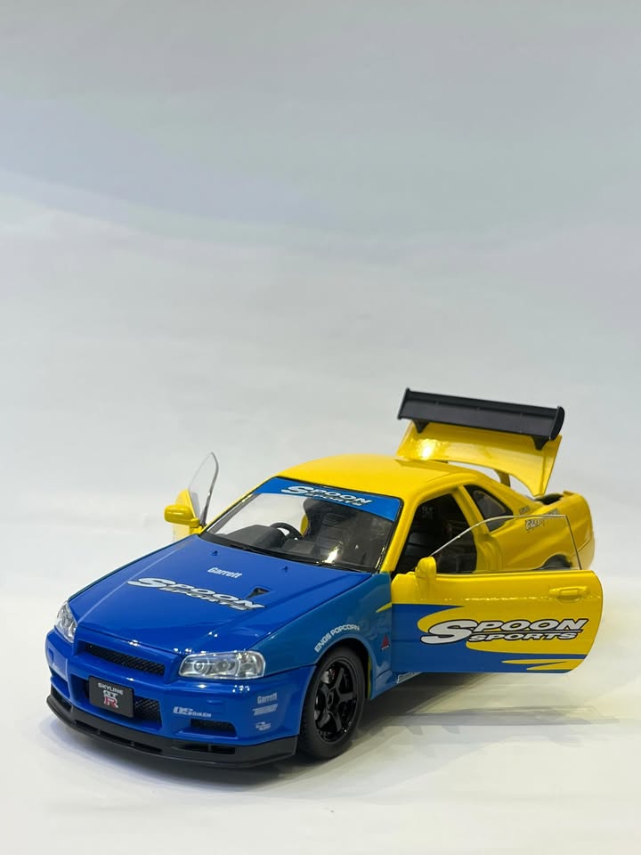 Nissan GTR R34 Yellow/Blue