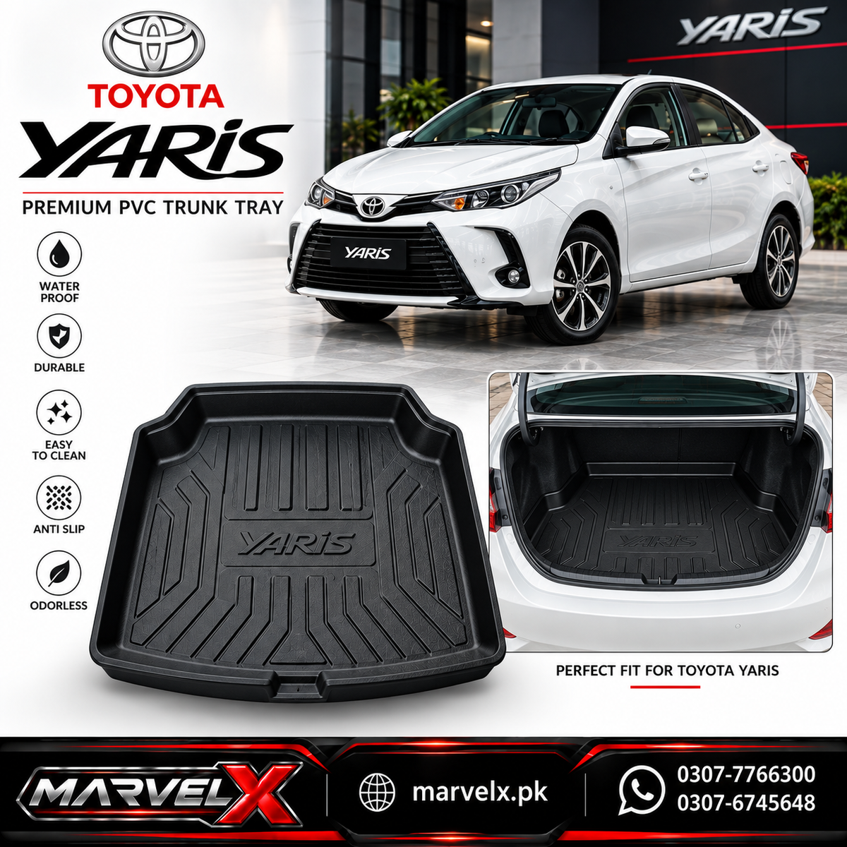 Toyota Yaris PVC Trunk Matt