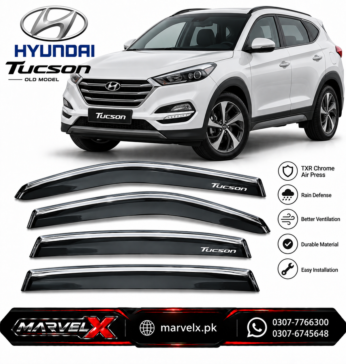 Hyundai Tuscon Old TXR Chrome Air Press