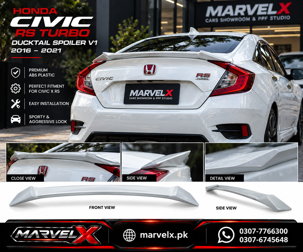 Honda Civic X Ducktail Spoiler V1