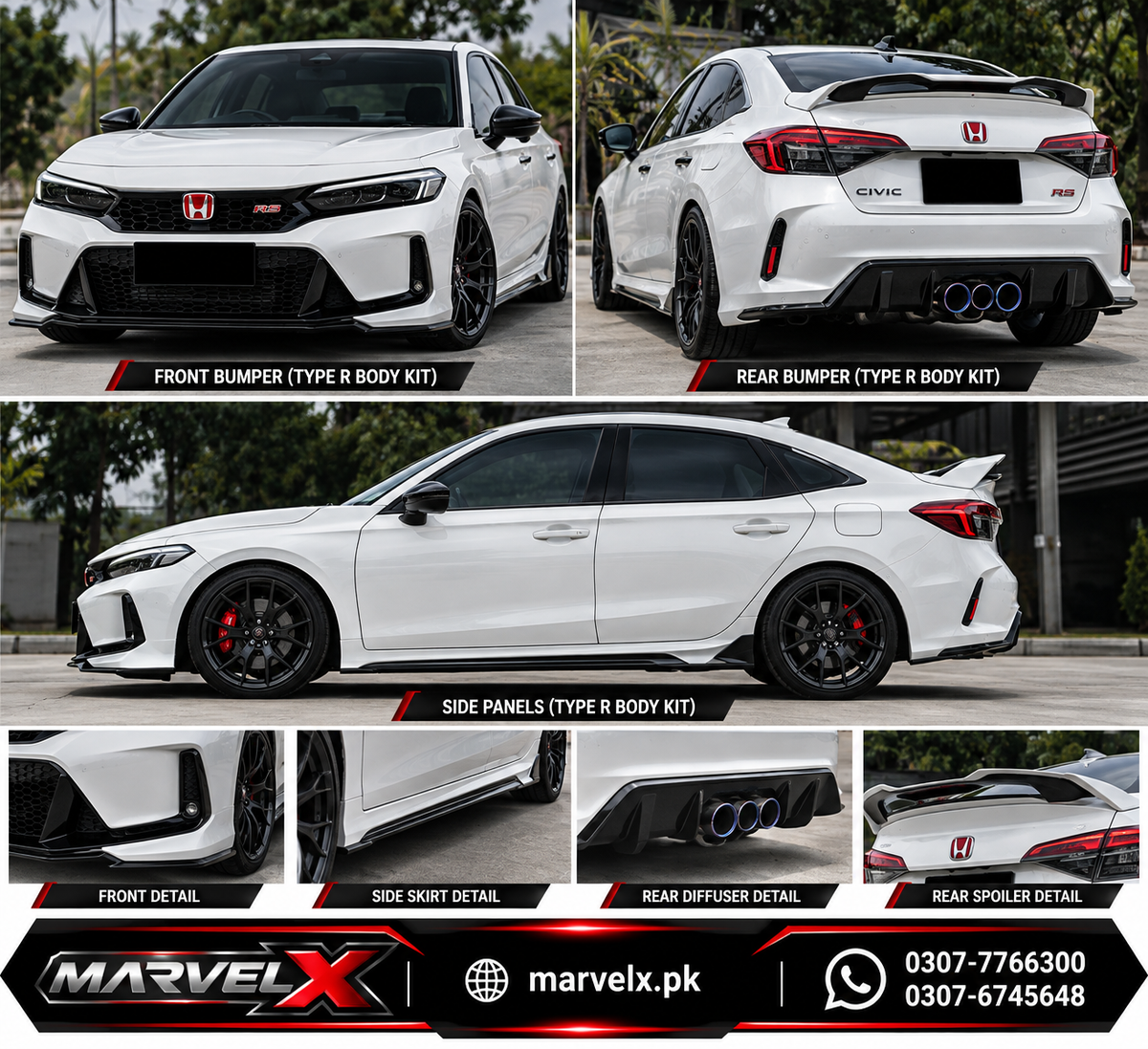 Honda Civic 11th Gen Type R Bodykit 2022 - 2026