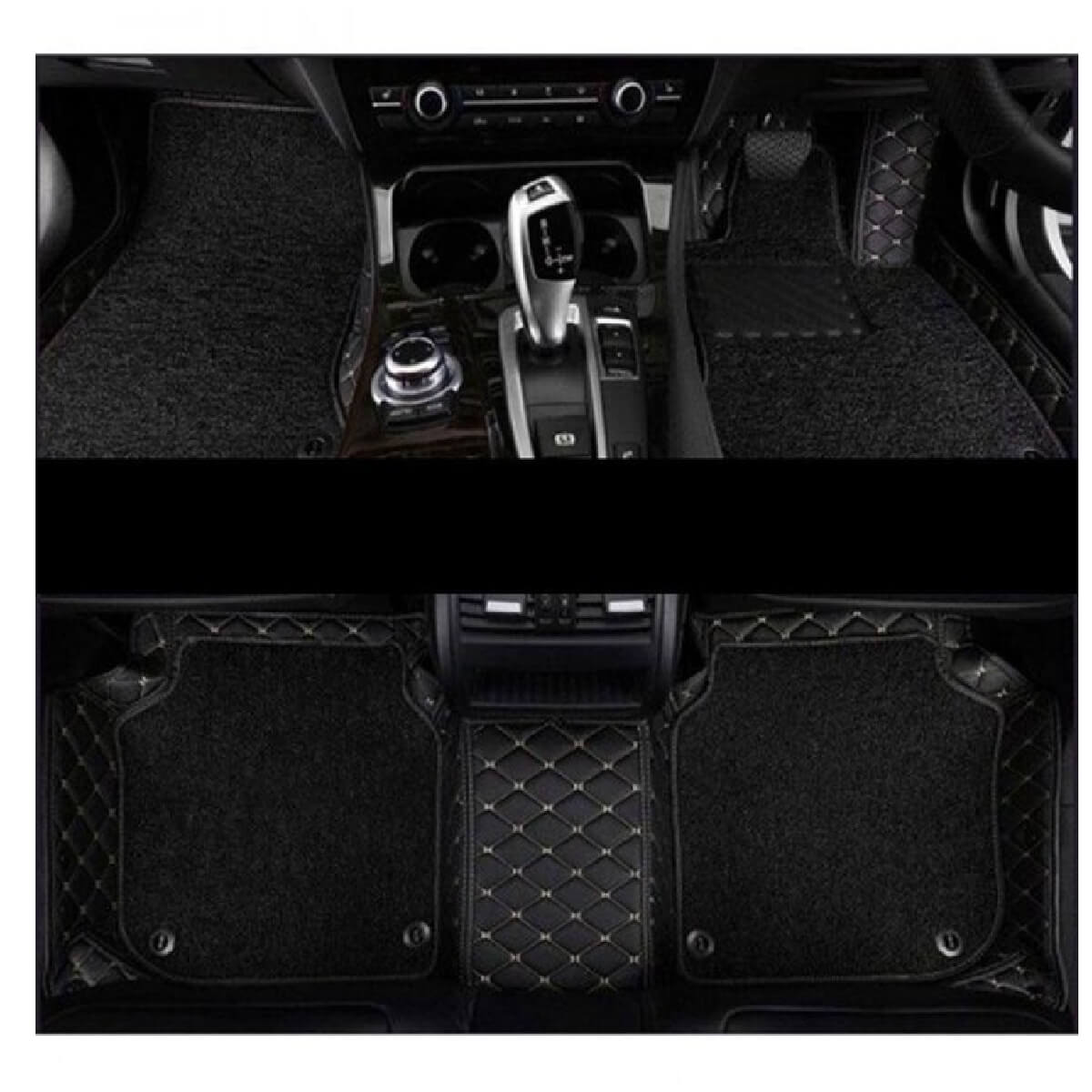 DFSK Glory 9D Floor Mats Black With Black Grass 4 Pcs - Model 2021-2024