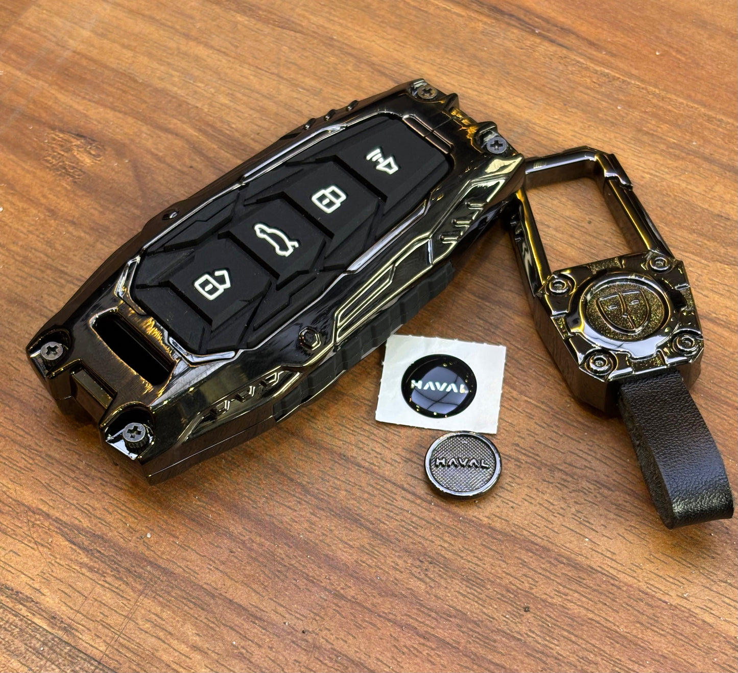 Premium Batman style key cover with logo