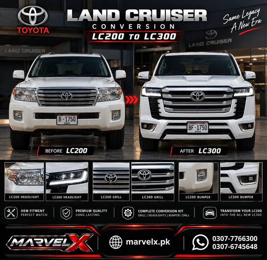 Toyota Land Cruiser LC200 Upgrade To Land Cruiser LC300 2023 | LC200 TO LC300 Conversion Upgrade