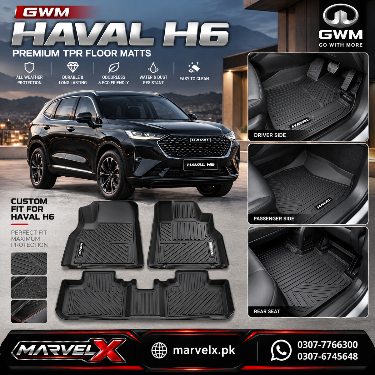 Haval H6 Old TPR Floor Mats