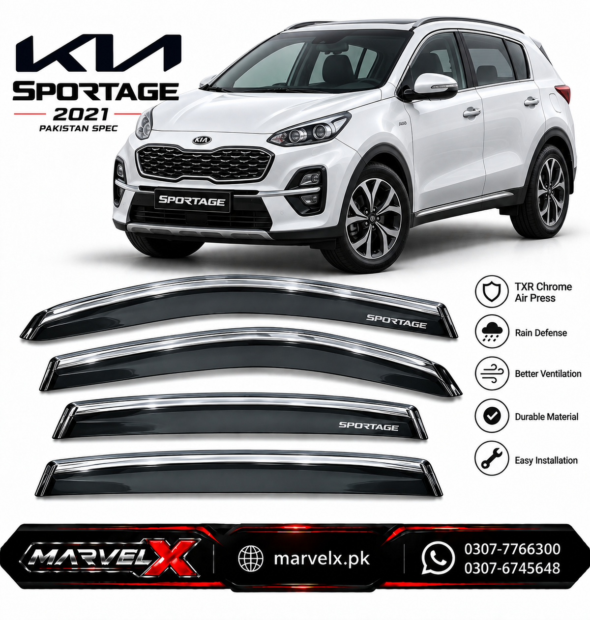 KIA Sportage Old TXR Chrome Air Press