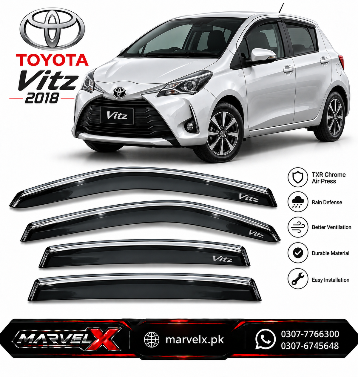 Vitz 2018 TXR Chrome Air Press